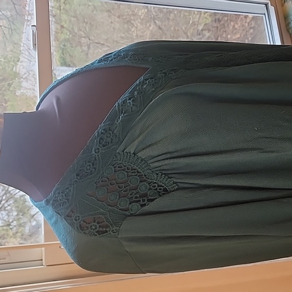 Johnpaulrichard women's plus size XXL tunic. Green - Picture 3 of 7